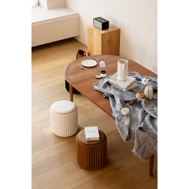 Athena Foldable Stool - Brown - 11