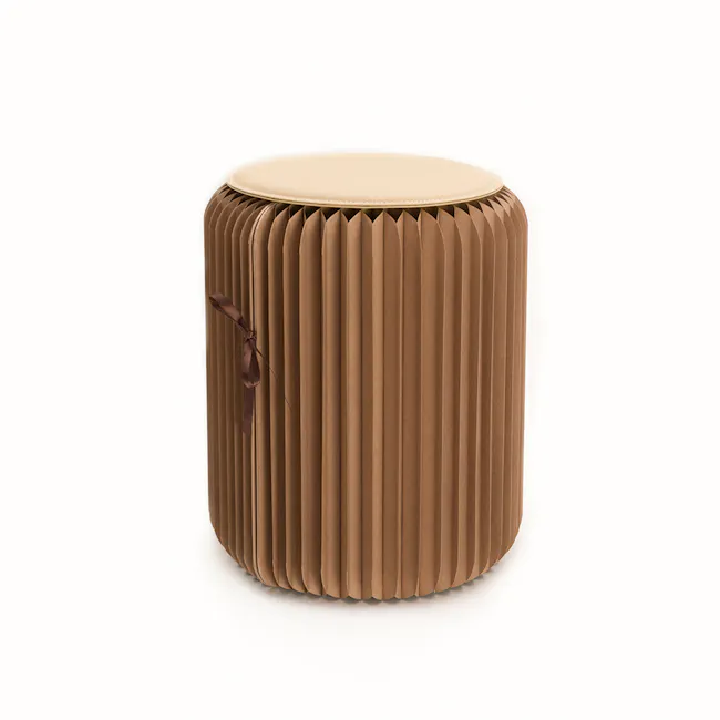 Athena Foldable Stool - Brown - 27