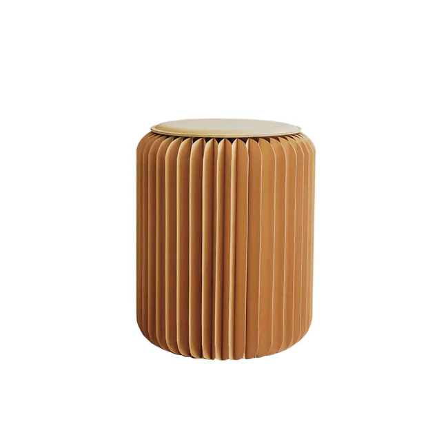 Athena Foldable Stool - Brown - 1