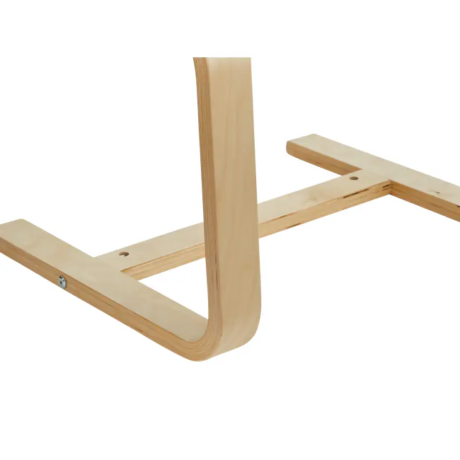 Mizuki Ottoman - Cobalt Blue - 6 - Wooden frame, cross structure, wooden beams, wooden brackets, wooden support, wooden