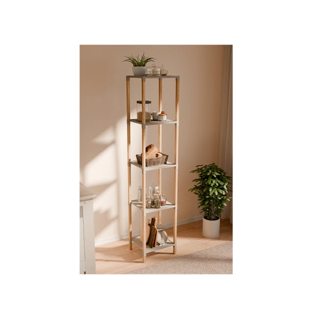 fixWood Mira Multifunction 5 Layer Plastic Shelf - 2