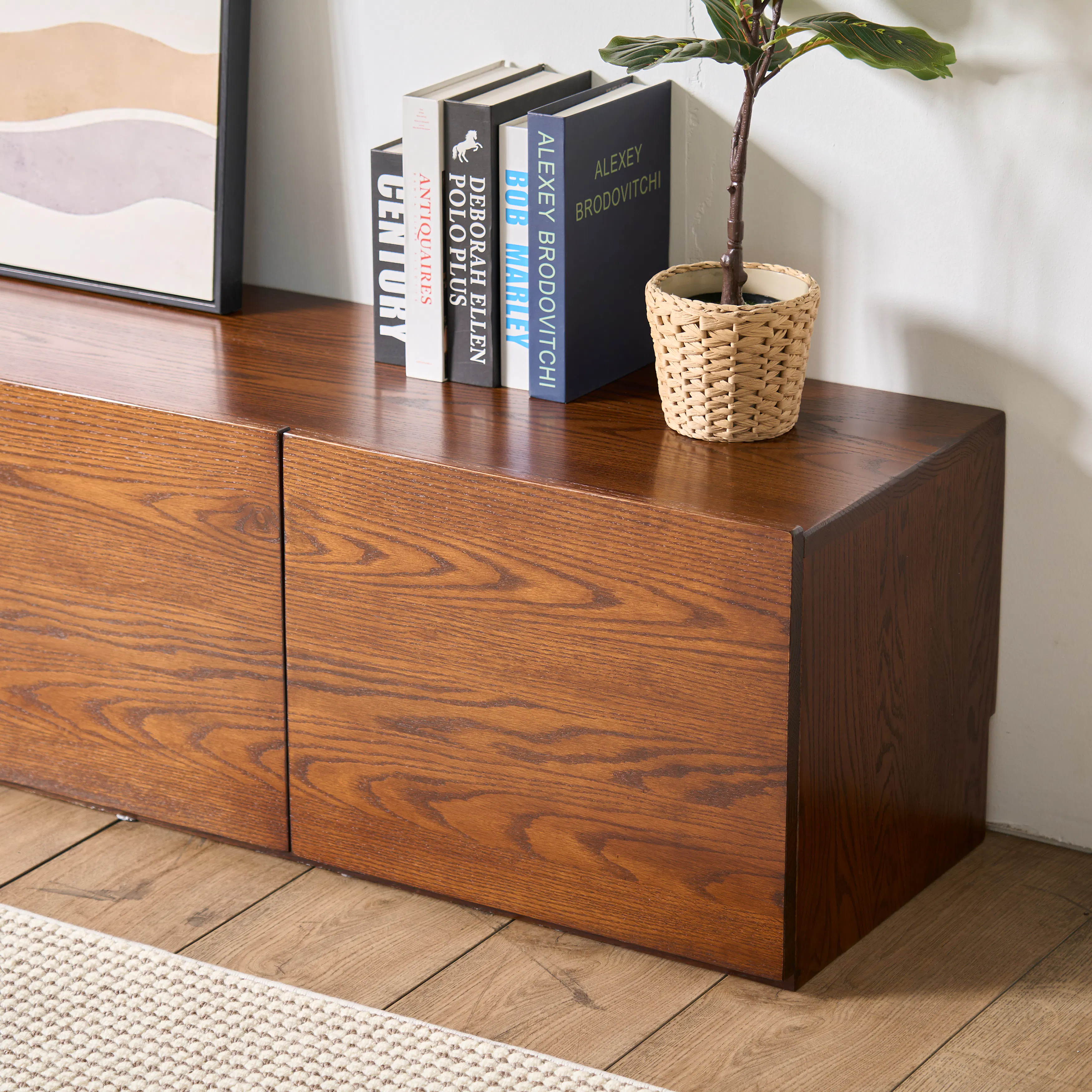 (As-is) Fyone TV Console 2m - Walnut - 9