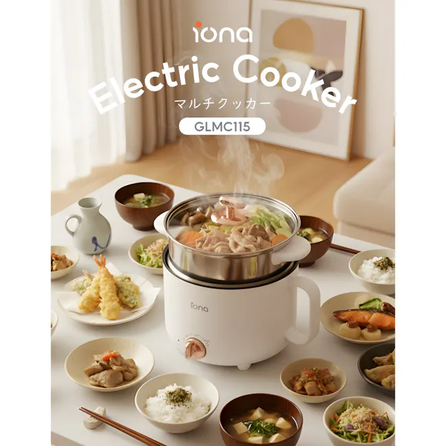IONA 1.5L Multi Cooker - Mint Green - 6