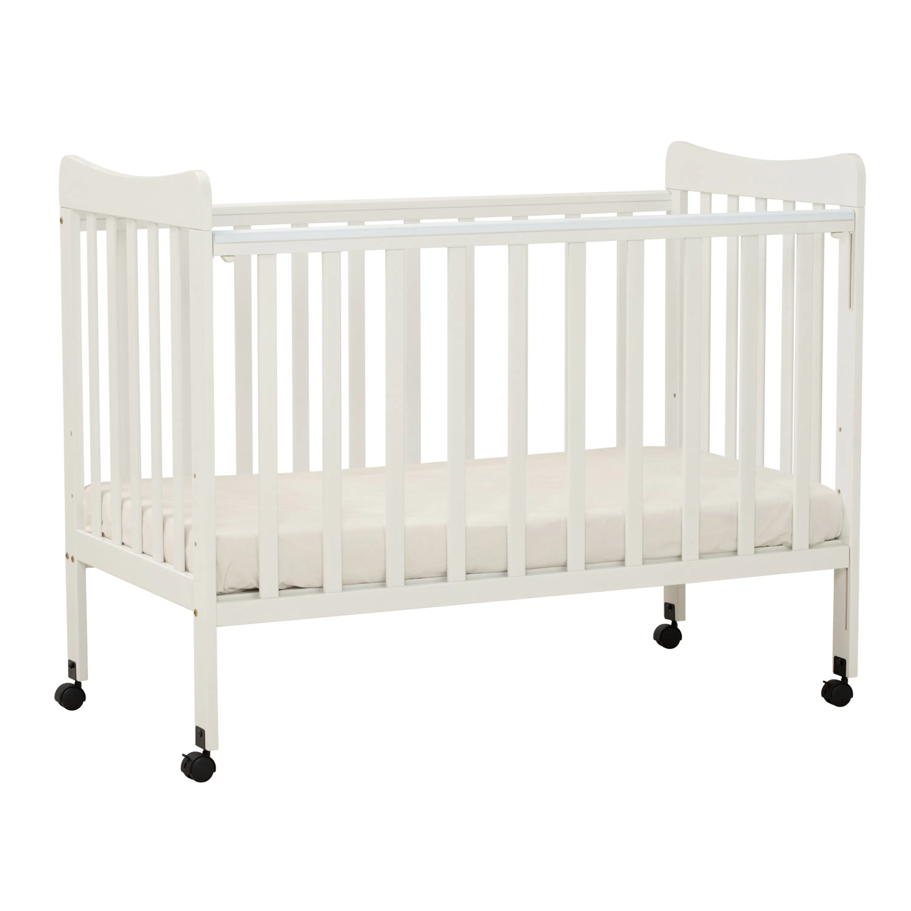 (As-is) Ayla Dropside Baby Cot with Wheels - 20
