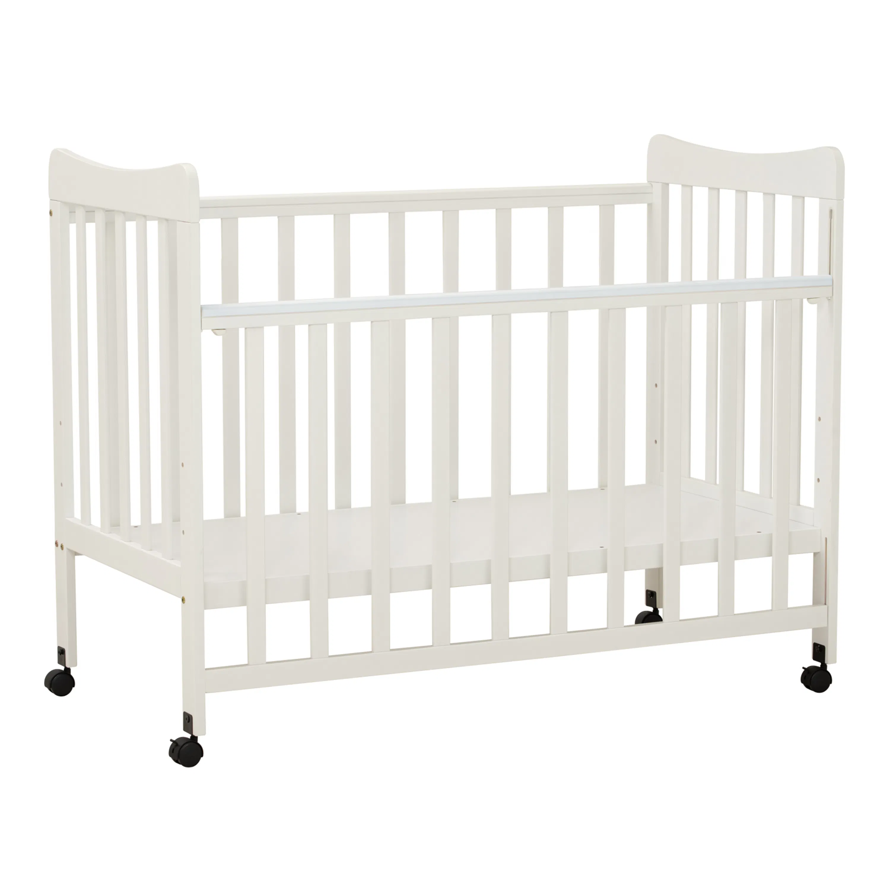 (As-is) Ayla Dropside Baby Cot with Wheels - 27