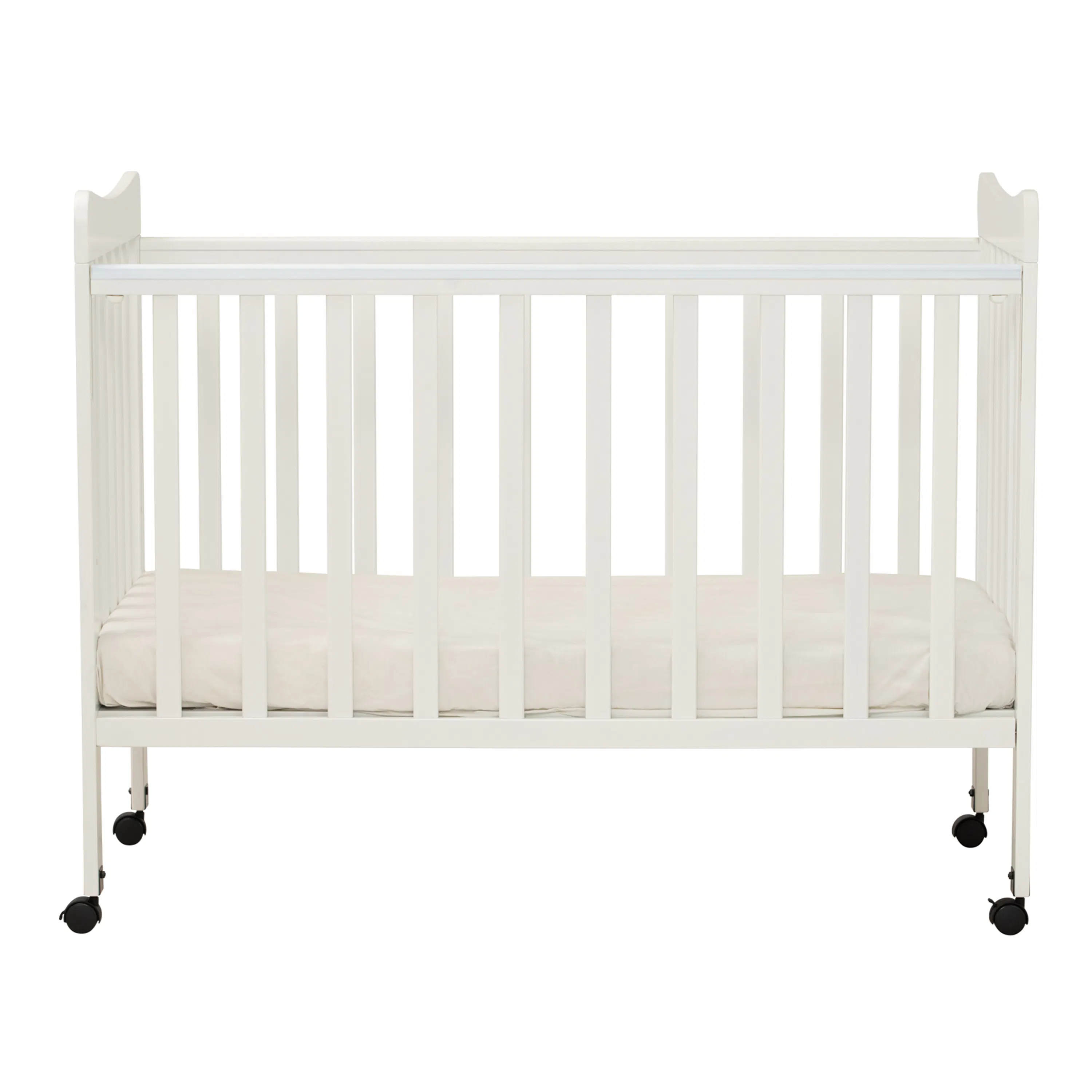 (As-is) Ayla Dropside Baby Cot with Wheels - 16