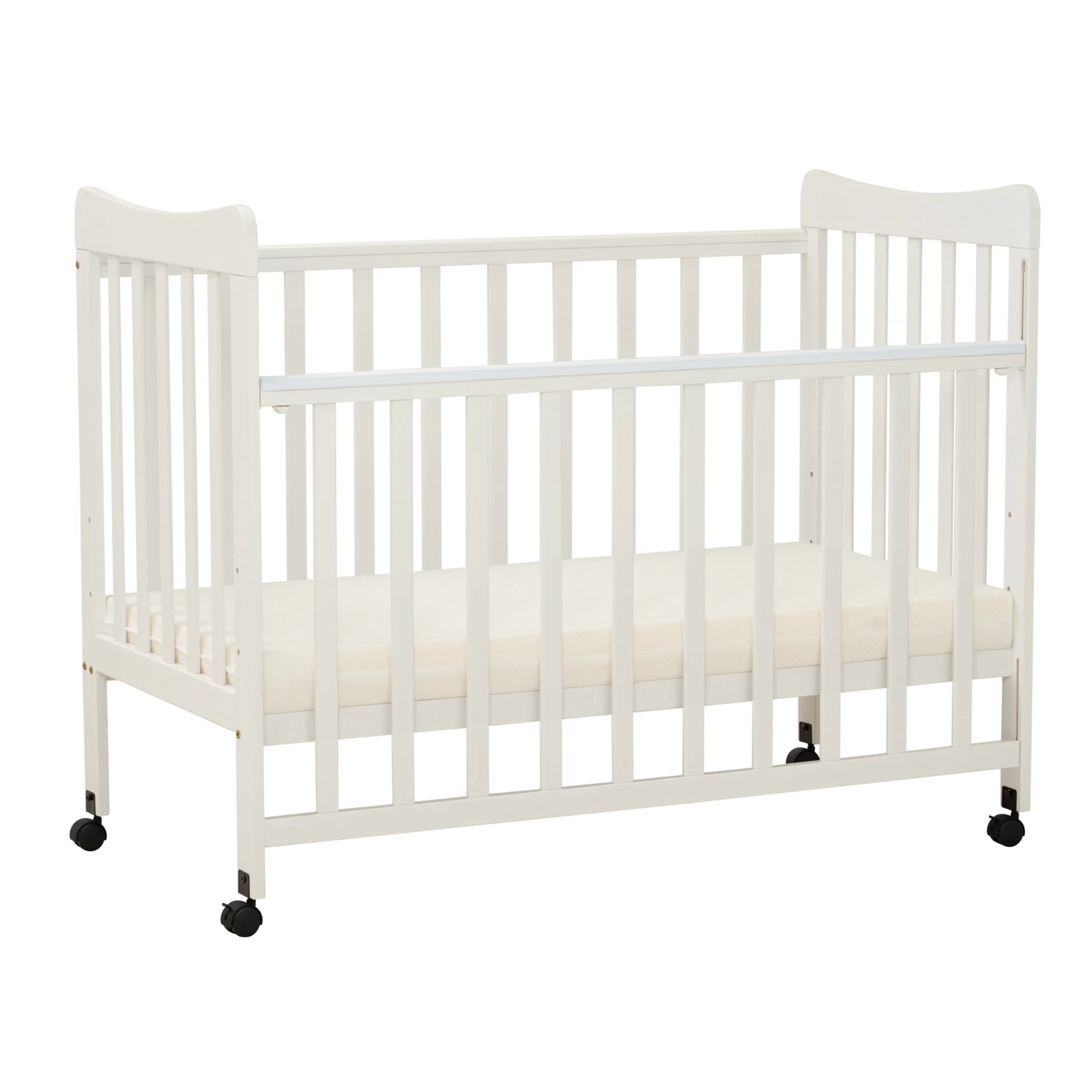 (As-is) Ayla Dropside Baby Cot with Wheels - 18