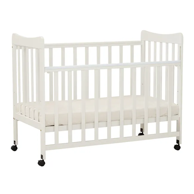 Ayla Dropside Baby Cot with Wheels - 9
