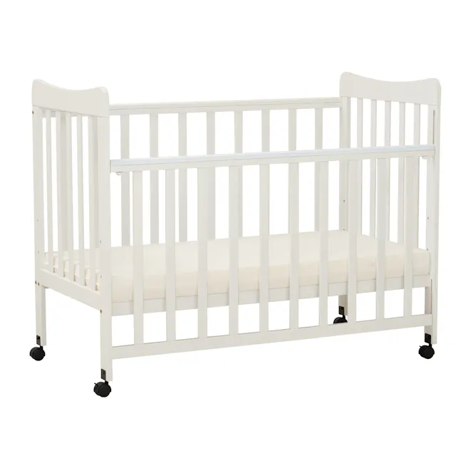 Ayla Dropside Baby Cot with Wheels - 8