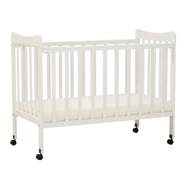 Ayla Dropside Baby Cot with Wheels - 1