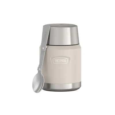 Thermos® ICON™ Thermal Food Jar 16oz with Foldable Spoon (IS3002) - Sandstone