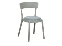 East Chair with Cushioned Seat - Moss Grey