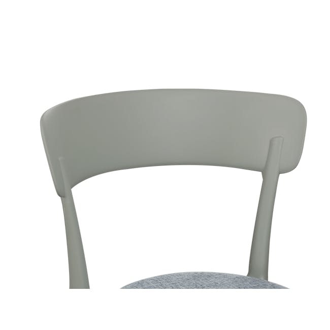 East Chair with Cushioned Seat - Moss Grey - 4