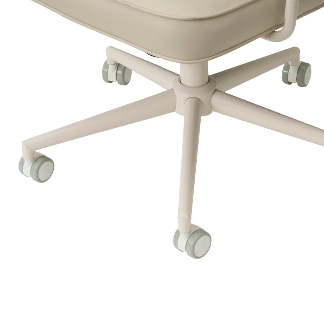 Brooke Mid Back Office Chair - Cream (Pet Friendly) - 12