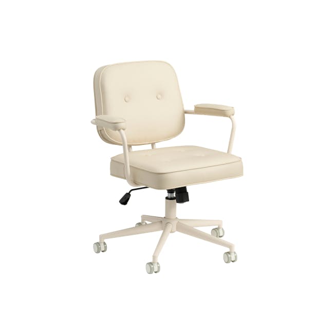 Brooke Mid Back Office Chair - Cream (Pet Friendly) - 1