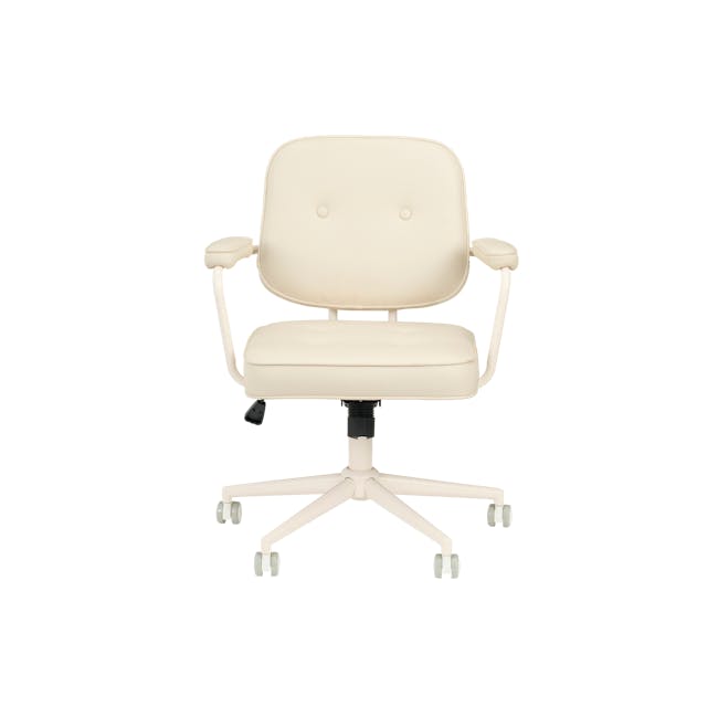 Brooke Mid Back Office Chair - Cream (Pet Friendly) - 3