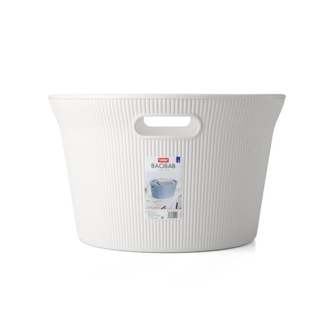 Tatay Laundry Basket - White (2 Sizes) - 40L - 6