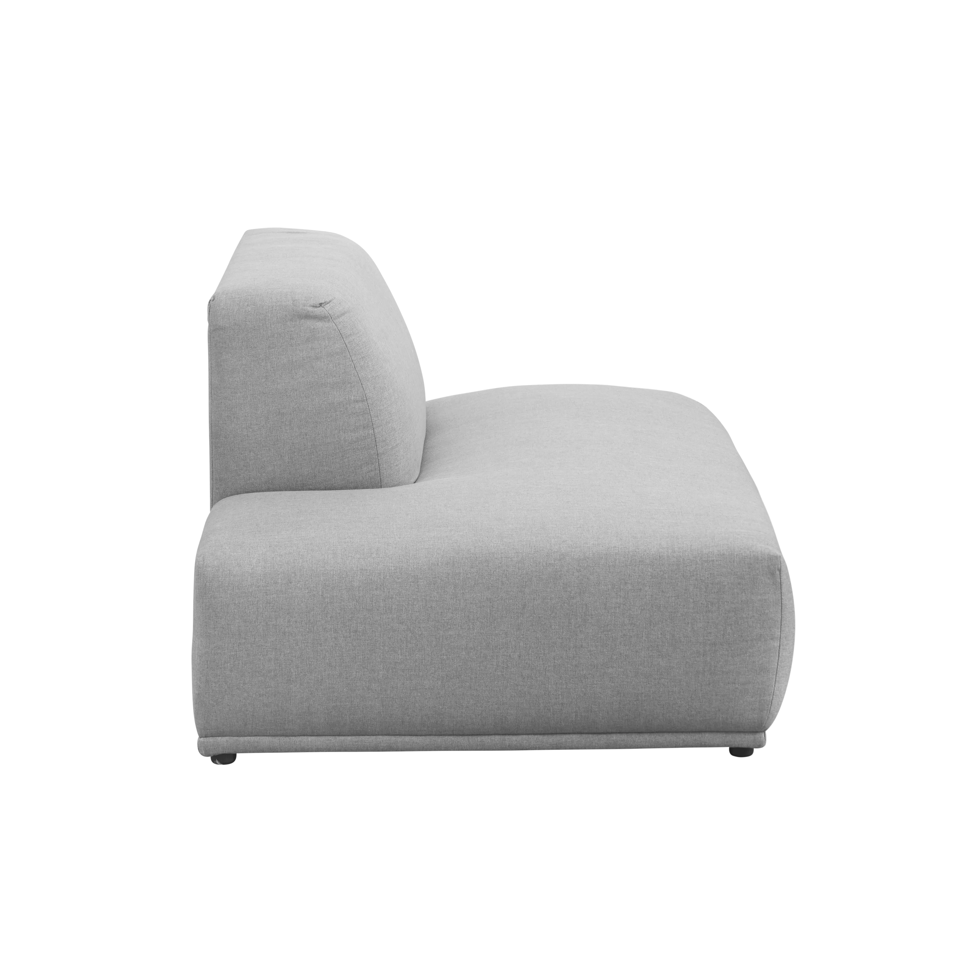 Milan 4 Seater Corner Extended Sofa - Slate (Fabric) - 7