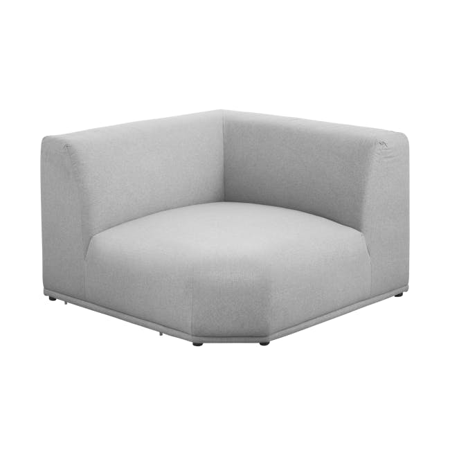 Milan 4 Seater Corner Extended Sofa - Slate (Fabric) - 12