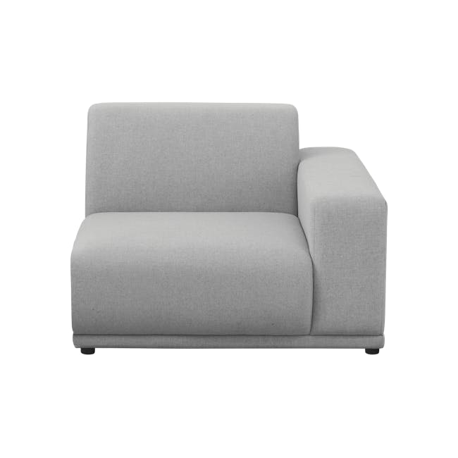 Milan 4 Seater Corner Extended Sofa - Slate (Fabric) - 7