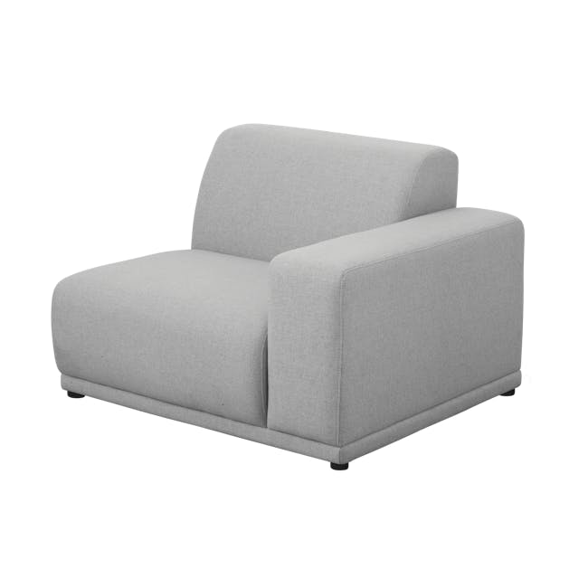 Milan 4 Seater Corner Extended Sofa - Slate (Fabric) - 8