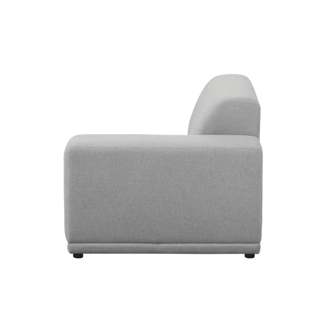 Milan 4 Seater Corner Extended Sofa - Slate (Fabric) - 9