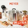 Meyer Centennial IH Stainless Steel Stockpot with Glass Lid (4 Sizes) - 8