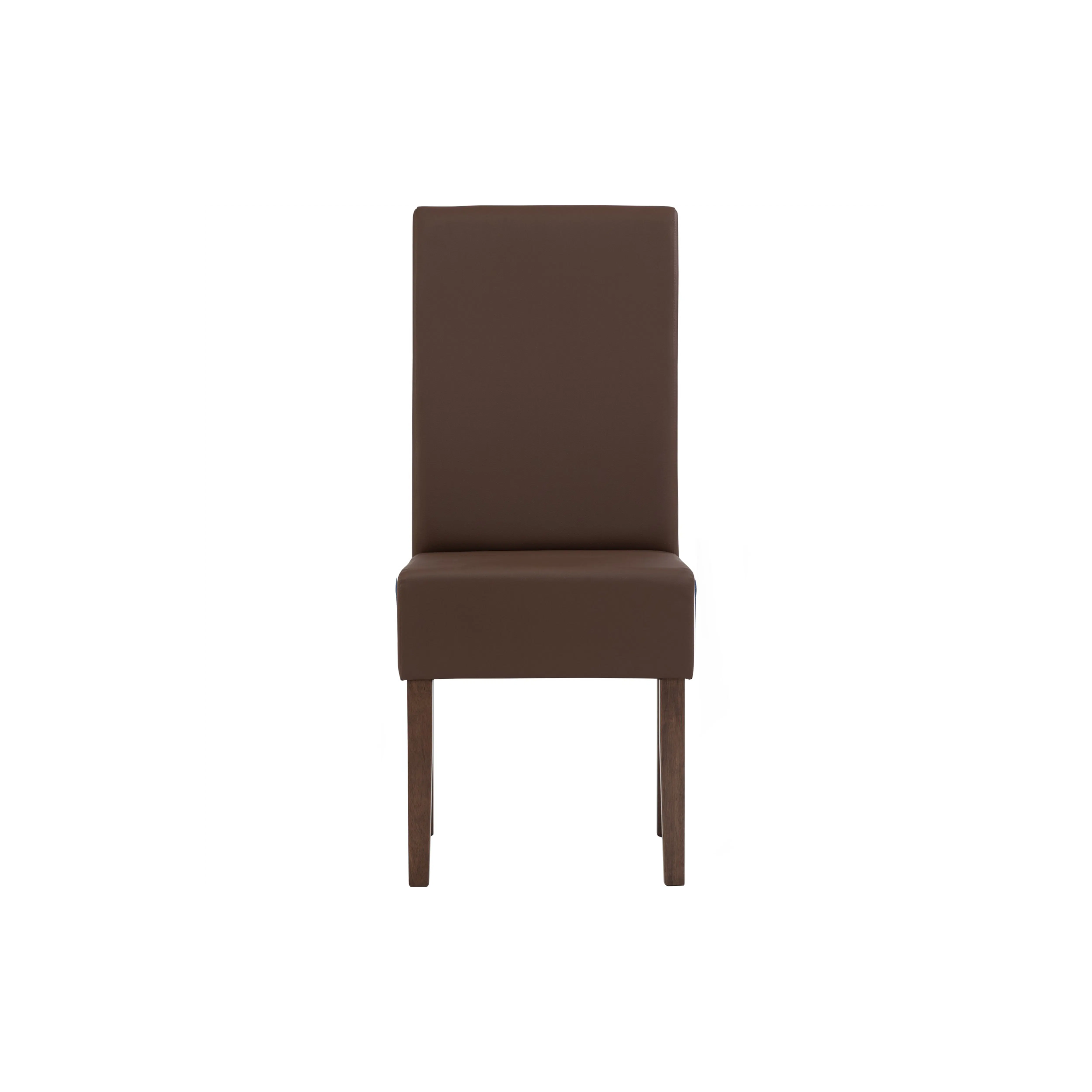 (As-is) Nora Dining Chair - Cocoa, Mocha (Faux Leather) - 3 - 13 - Brown upholstered chair, minimalist design, modern style