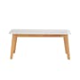 Allison Coffee Table - Natural, White - 0