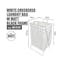 HOUZE Laundry Bag with Matt Steel Frame - White Checkered - 3