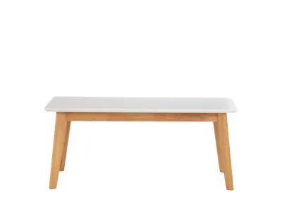 (As-is) Harold Coffee Table - Natural, White - 4