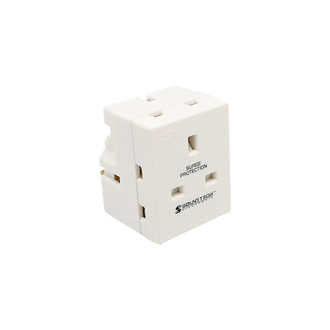 SOUNDTEOH Multiway Adaptor With Surge Protection - 0
