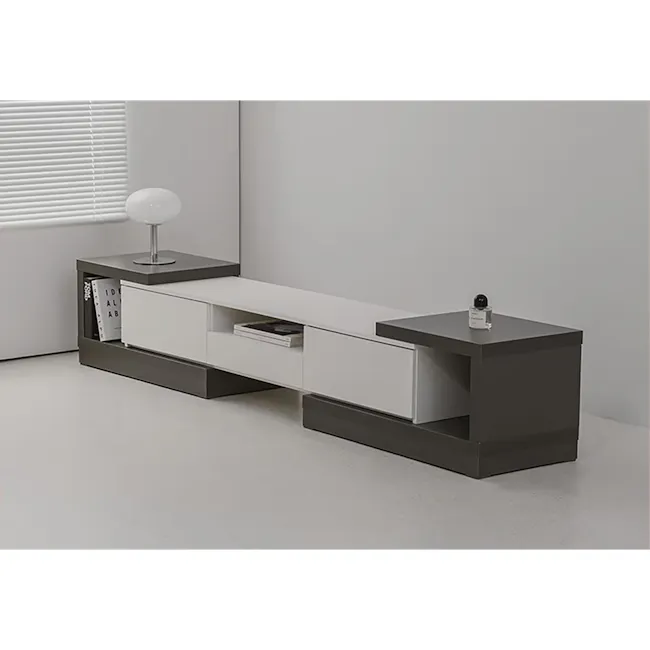 Derelle Extendable TV Console 1.6m-2.4m - Grey - 2