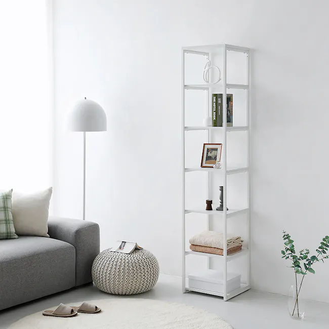 Esen 7-Tier Narrow Shelf 0.4m - White - 6