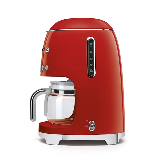 Smeg Drip Coffee Machine - Red - 3