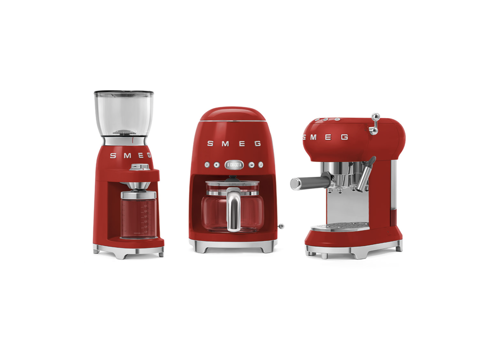 Smeg Drip Coffee Machine Red, SMEG Appliances HipVan