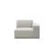 Milan Right Arm Unit - Ivory (Fabric)
