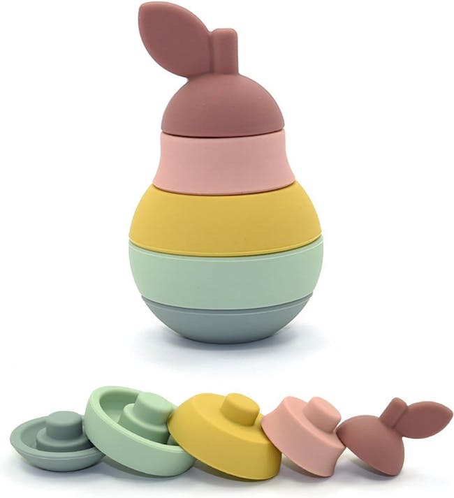 Silicone Pear Toy Stacker - 5