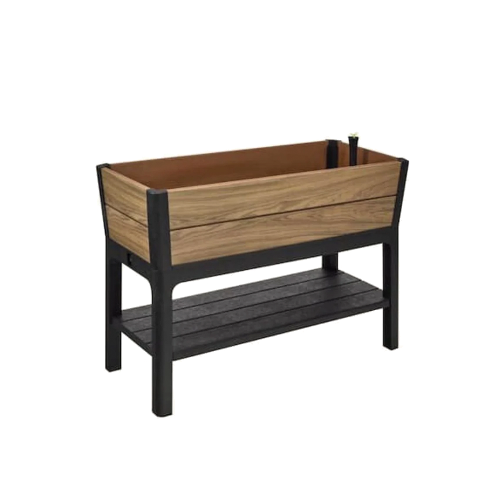 Darwin Raised Garden Bed With Shelf - Ashwood