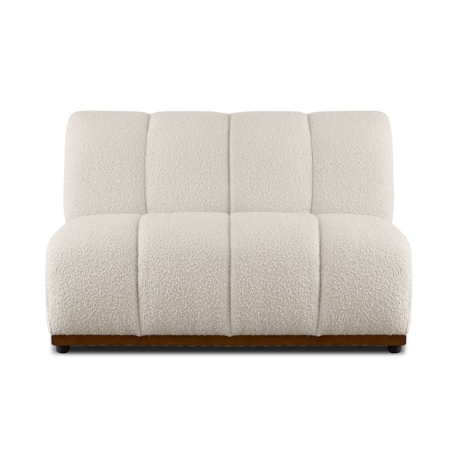 Cosmo 2 Seater Sofa Unit - White Boucle (Spill Resistant) - 11