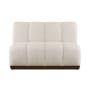 Cosmo 2 Seater Sofa Unit - White Boucle (Spill Resistant) - 11