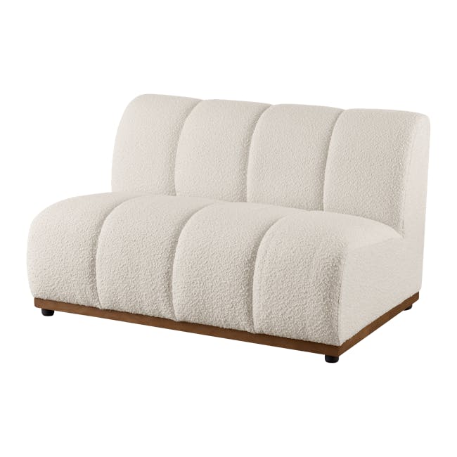 Cosmo 2 Seater Sofa Unit - White Boucle (Spill Resistant) - 2