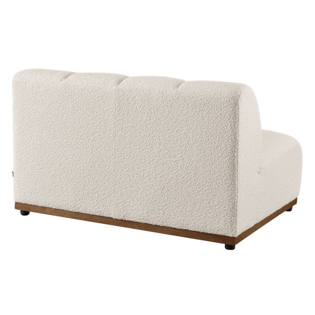 Cosmo 2 Seater Sofa Unit - White Boucle (Spill Resistant) - 4