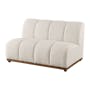 Cosmo L-Shaped Sectional Sofa - White Boucle (Spill Resistant) - 10