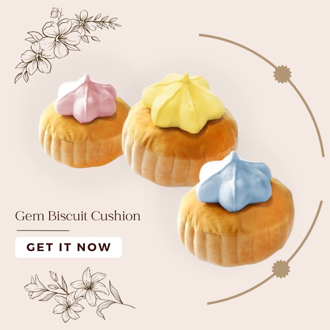 Gem Biscuit Cushions - Yellow - 4