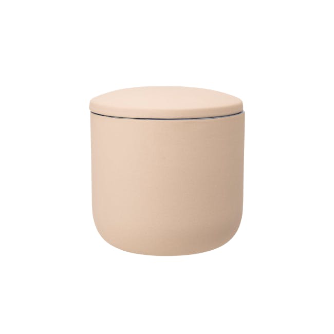 Belle Storage Jar with Lid - Light Brown (Medium) - 0