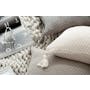 Laura Knitted Cushion Cover - Cream - 1
