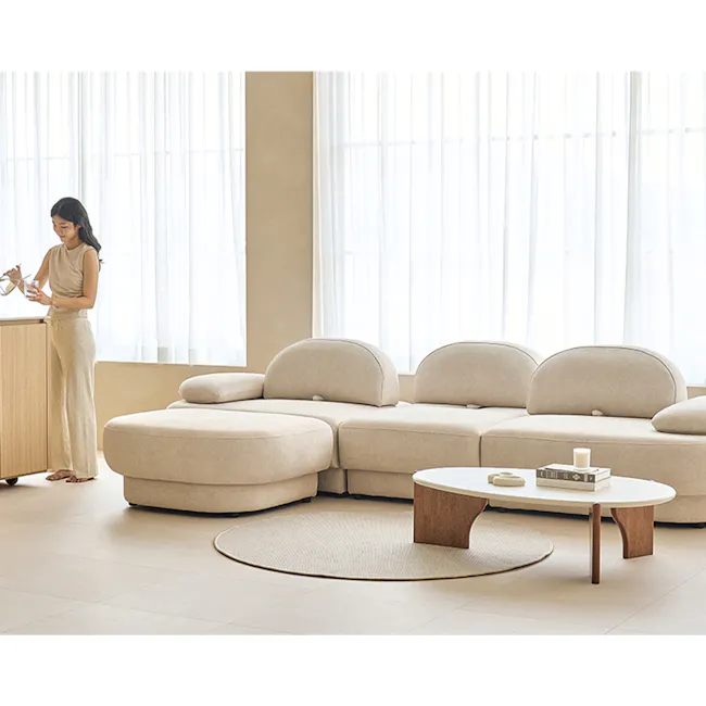 Hara Left Arm Modular Adjustable Sofa - 39