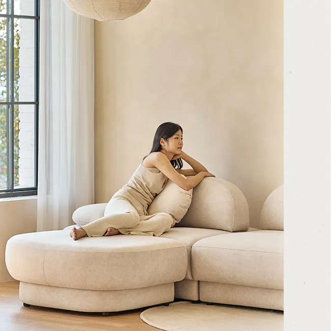 Hara 4 Seater Adjustable Chaise Sofa - 9