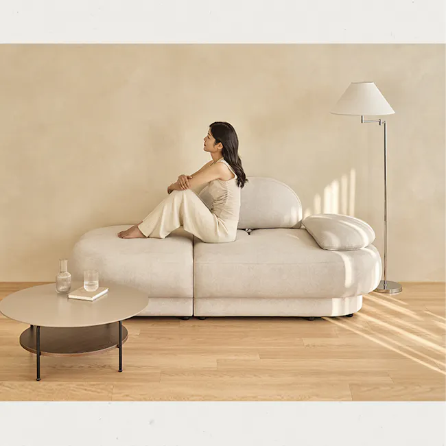 Hara 4 Seater Adjustable Chaise Sofa - 26